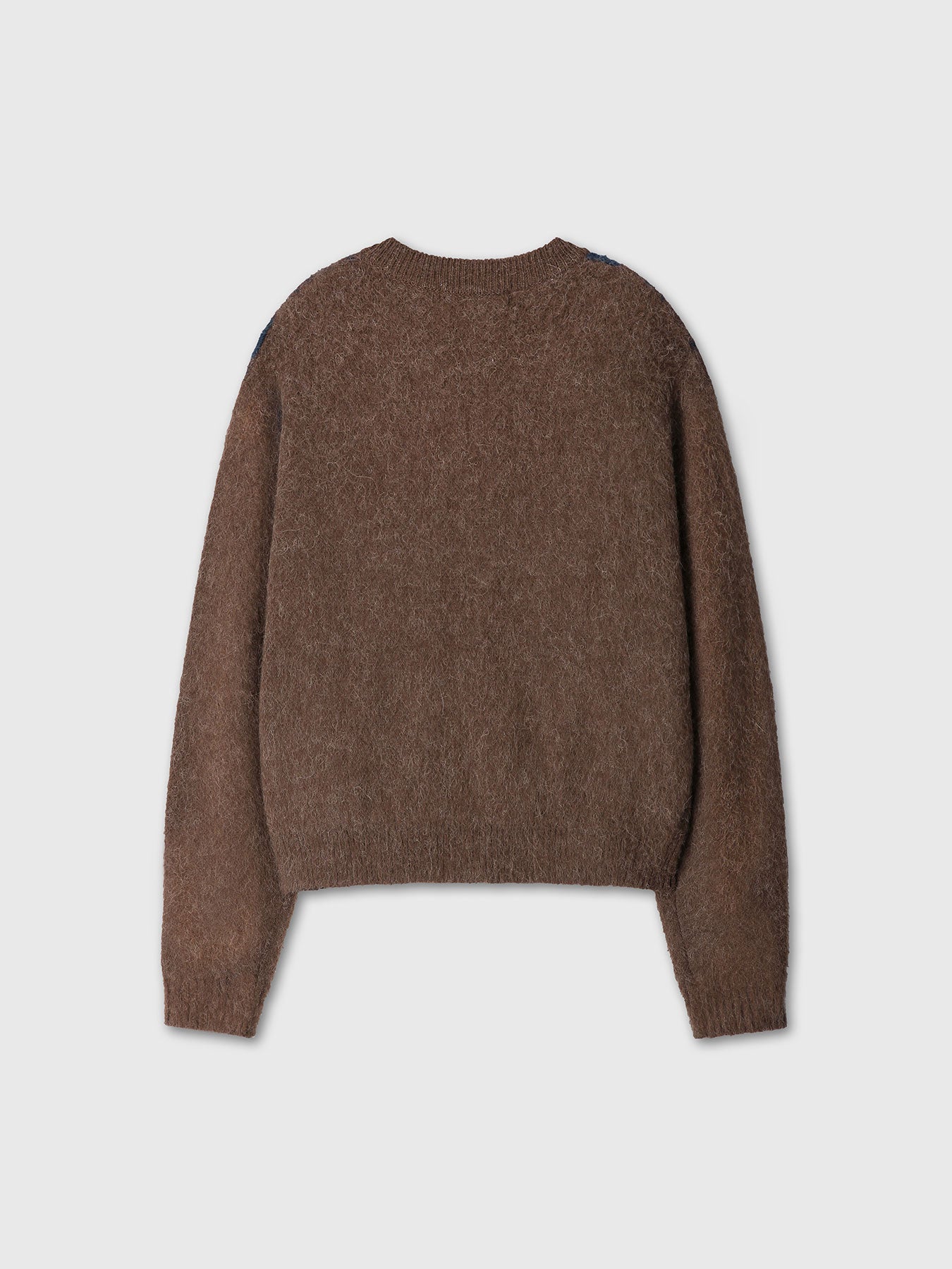 Tonywack - Brushed Argyle Cardigan (Mocha Brown) product image 10 | TRAB K-Fashion Australia