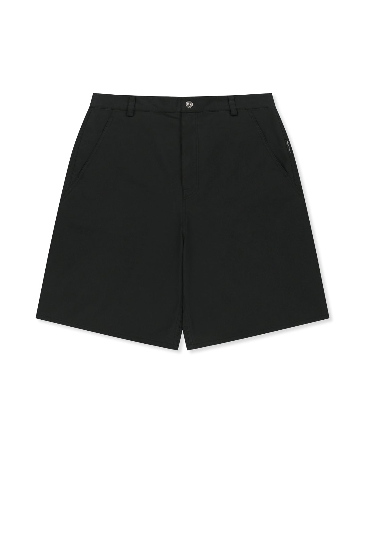 Matin Kim - Curved Seam Bermuda Pants (Black) product image 1 | TRAB K-Fashion Australia