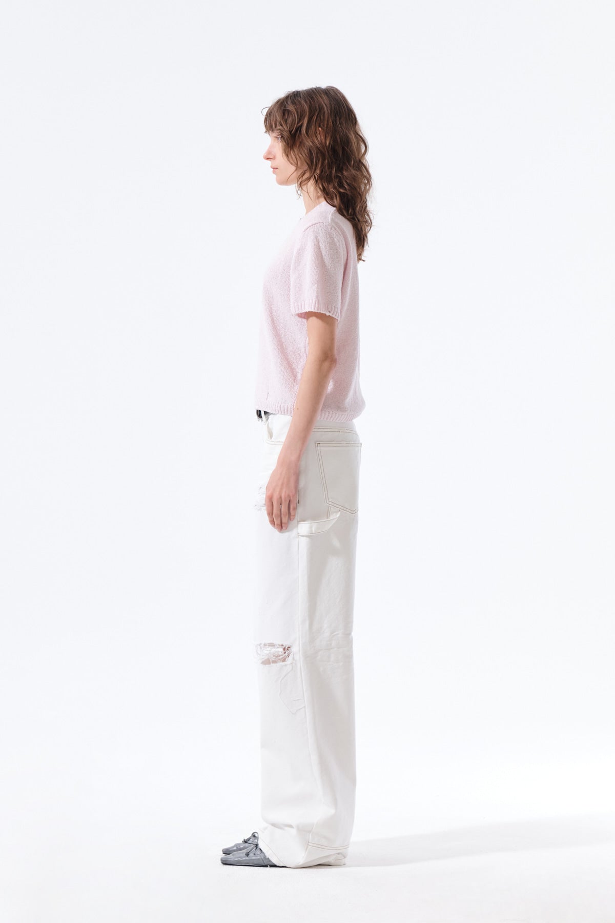 Matin Kim - [Pre-Order – Ships June 17] Half Sleeve Logo Pullover (Pink) product image 6 | TRAB K-Fashion Australia