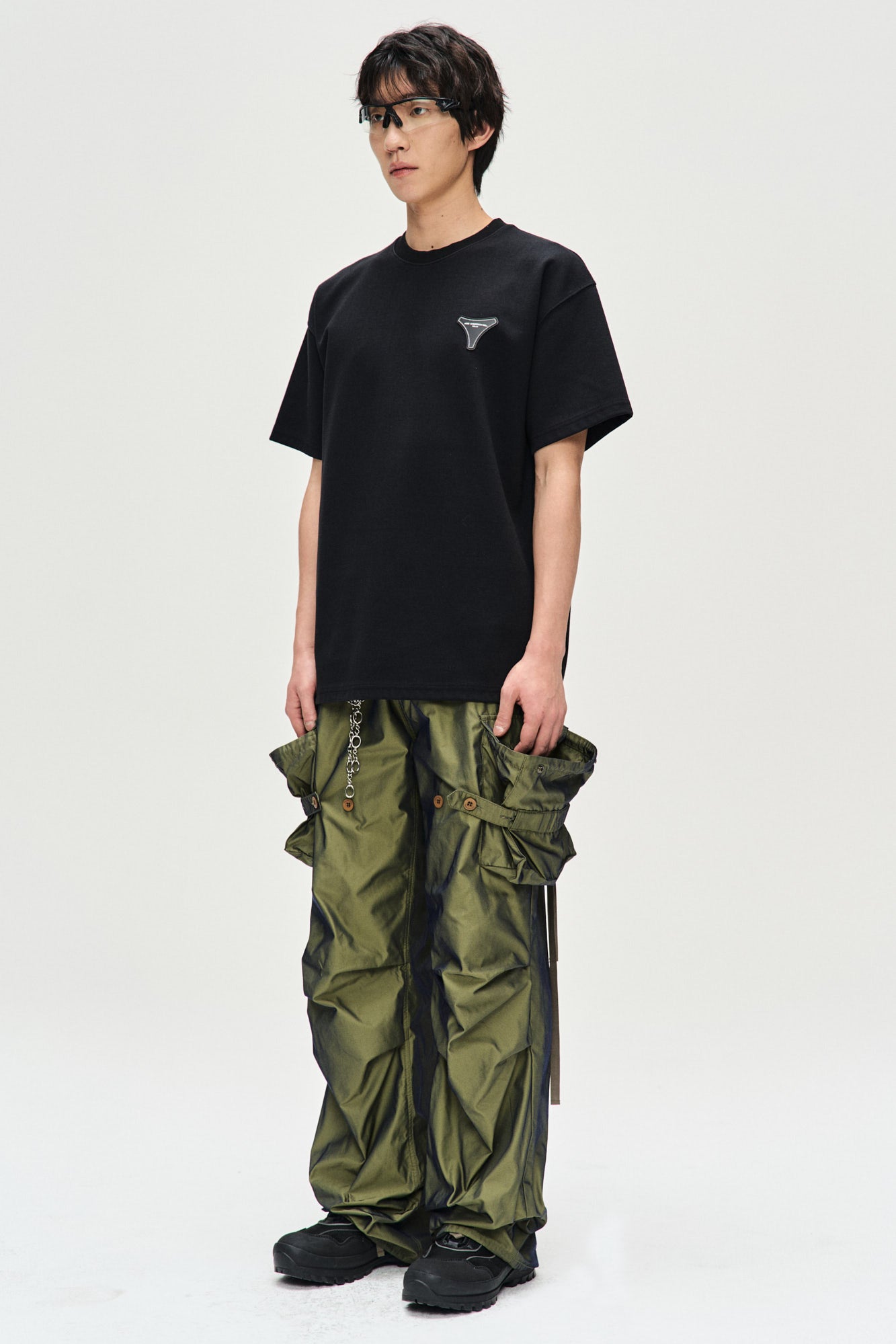 Andersson Bell - Unisex Stool Patch Logo T-Shirts (Black) product image 5 | TRAB K-Fashion Australia
