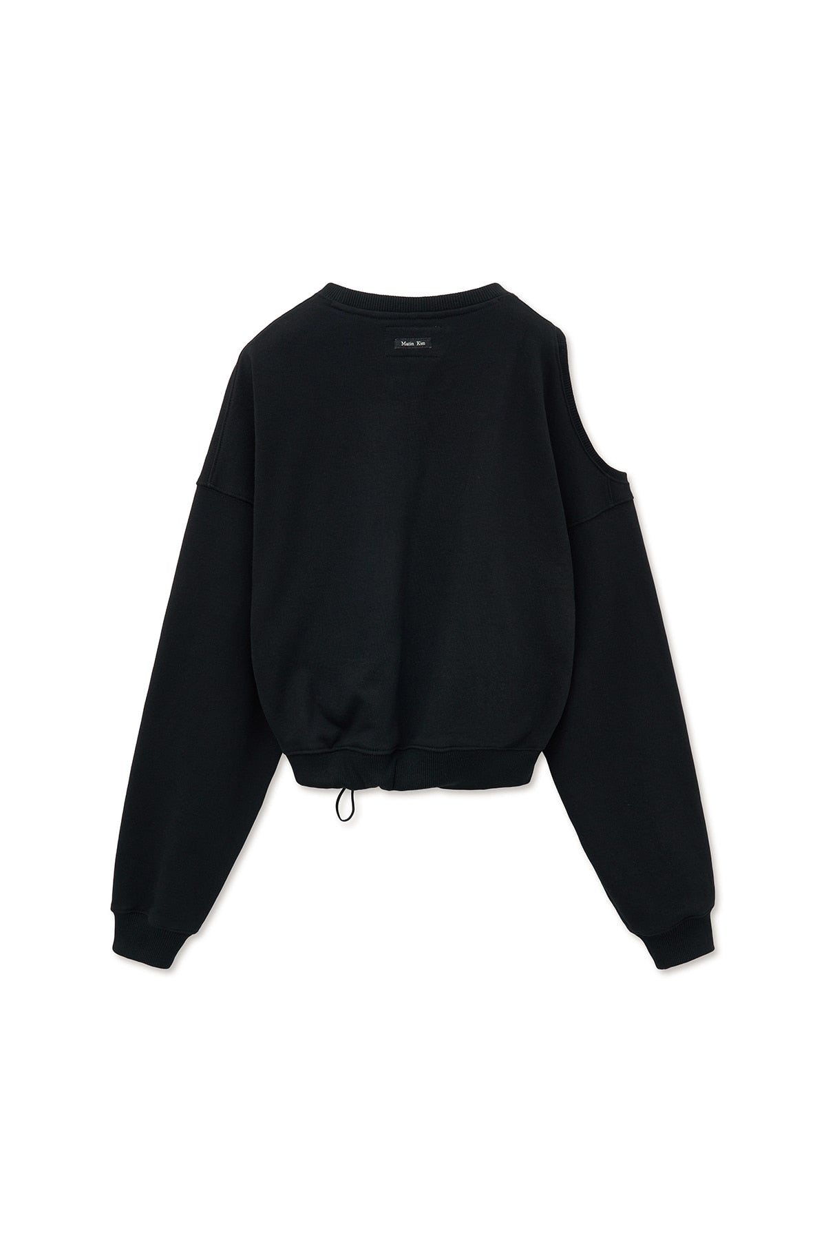 Matin Kim - Shoulder Hole Sweatshirt (Black) product image 2 | TRAB K-Fashion Australia
