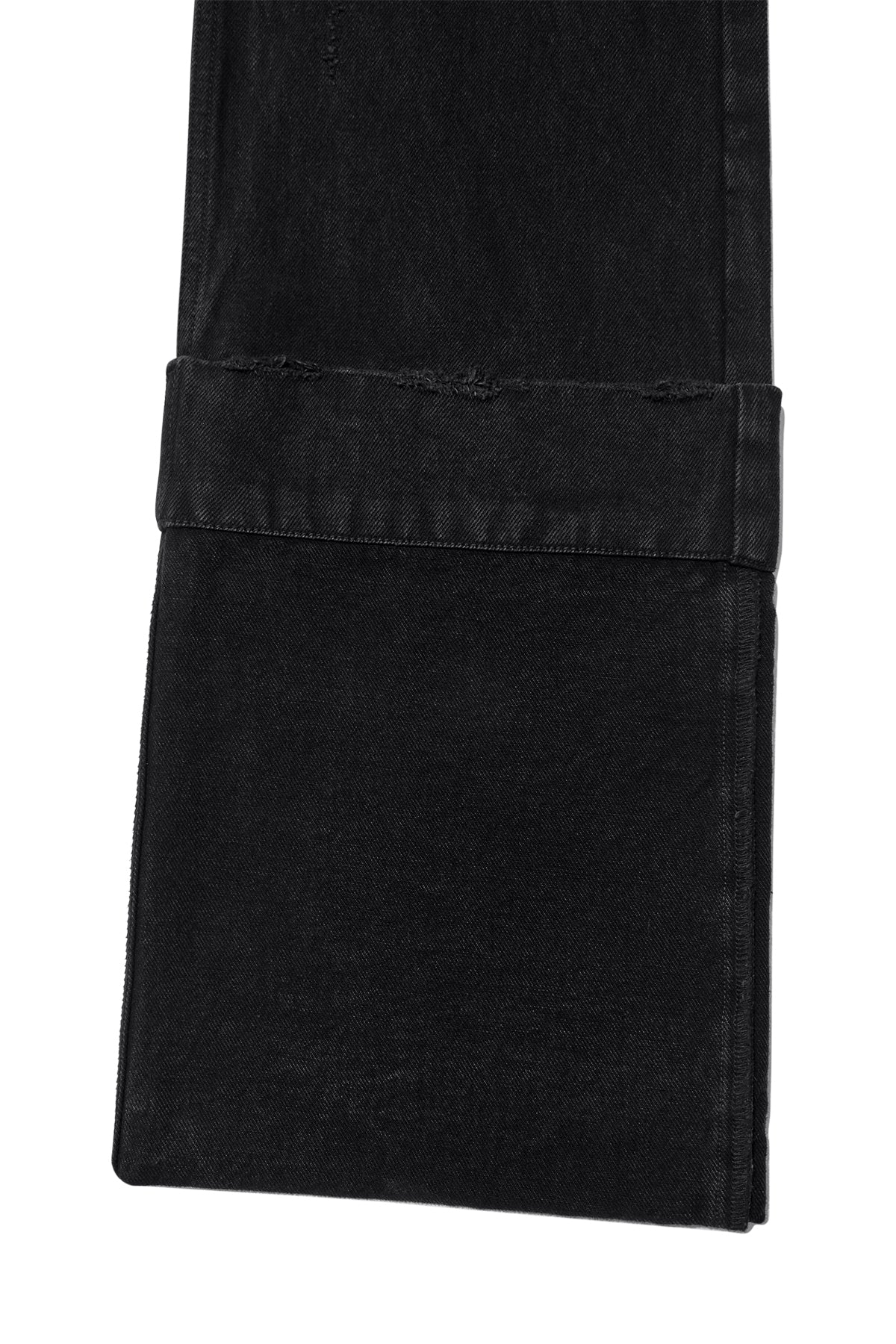 Matin Kim - Damage Turn Up Denim Pants (Black) product image 5 | TRAB K-Fashion Australia