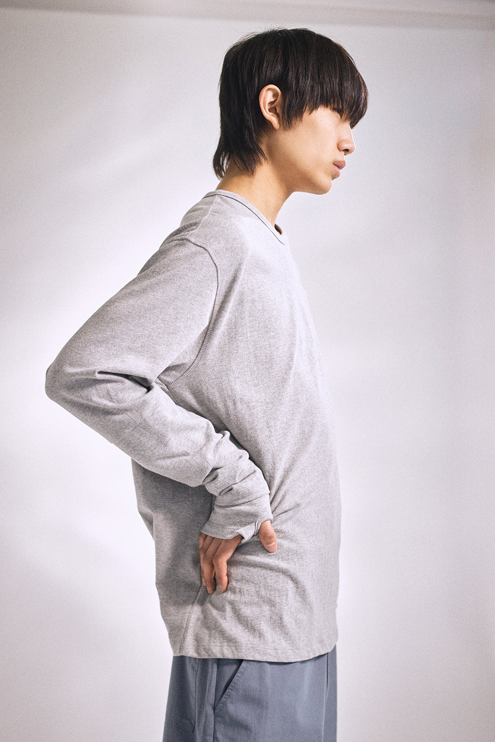 Hatchingroom - Double Sleeve Tee (M.Grey) product image 12 | TRAB K-Fashion Australia