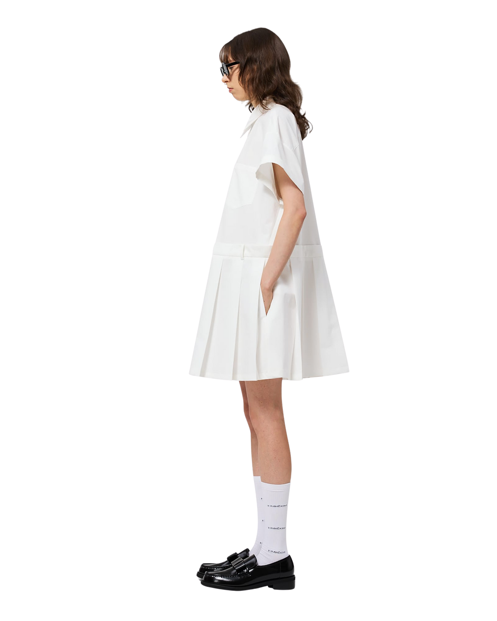 Kimhe Kim - Kokka Shirt Dress (White) product image 9 | TRAB K-Fashion Australia