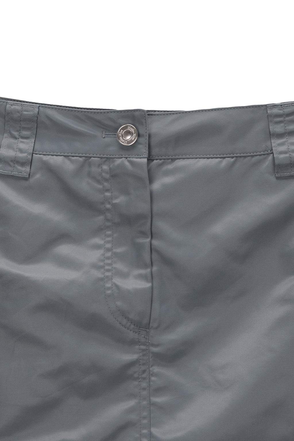 Matin Kim - Lowrise Nylon Cargo Mini Skirt (Grey) product image 3 | TRAB K-Fashion Australia