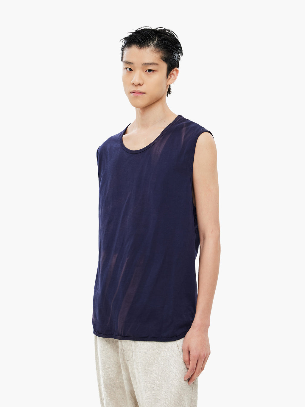 Jiyong Kim - Sun-Bleached Layered Net Hoodie (Purple) product image 4 | TRAB K-Fashion Australia