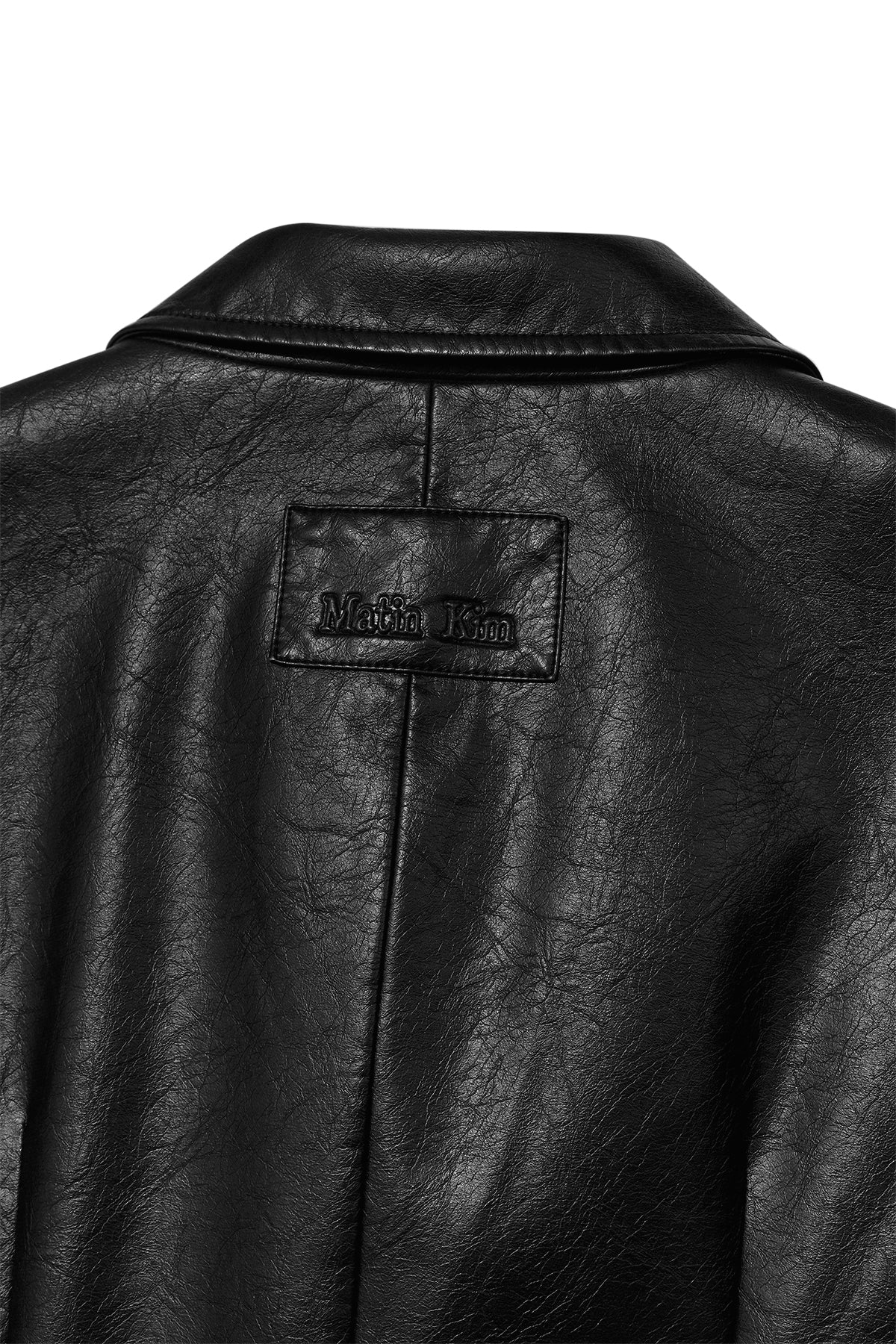 Matin Kim - Leather Single Blazer (Black) product image 5 | TRAB K-Fashion Australia