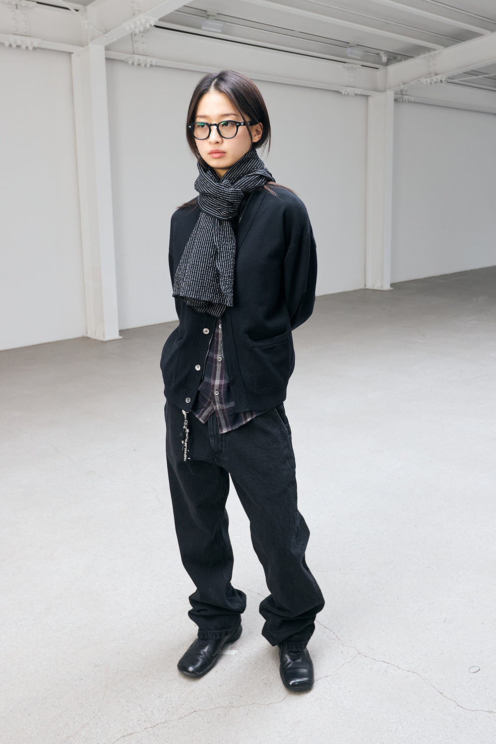 Hatchingroom - Zip Cardigan (Black) product image 8 | TRAB K-Fashion Australia