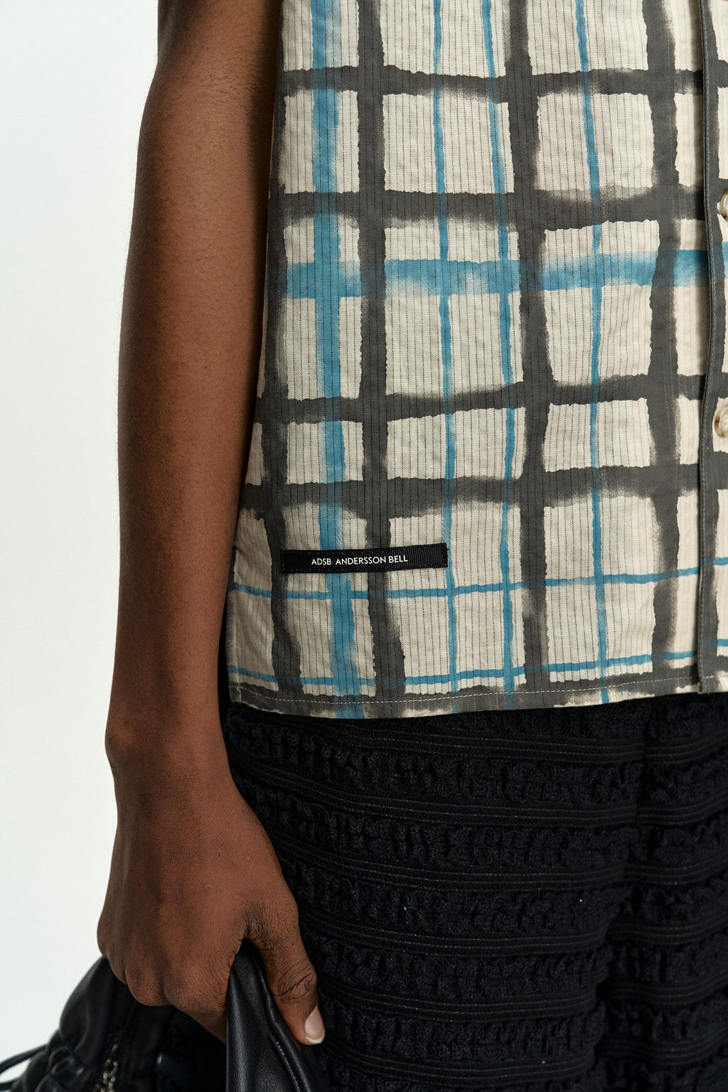 Andersson Bell - Rothko Open Collar Shirt (Ecru) product image 7 | TRAB K-Fashion Australia