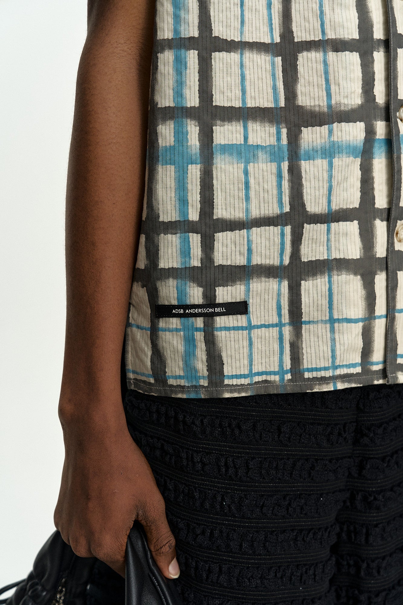 Andersson Bell - Rothko Open Collar Shirt (Ecru) product image 7 | TRAB K-Fashion Australia