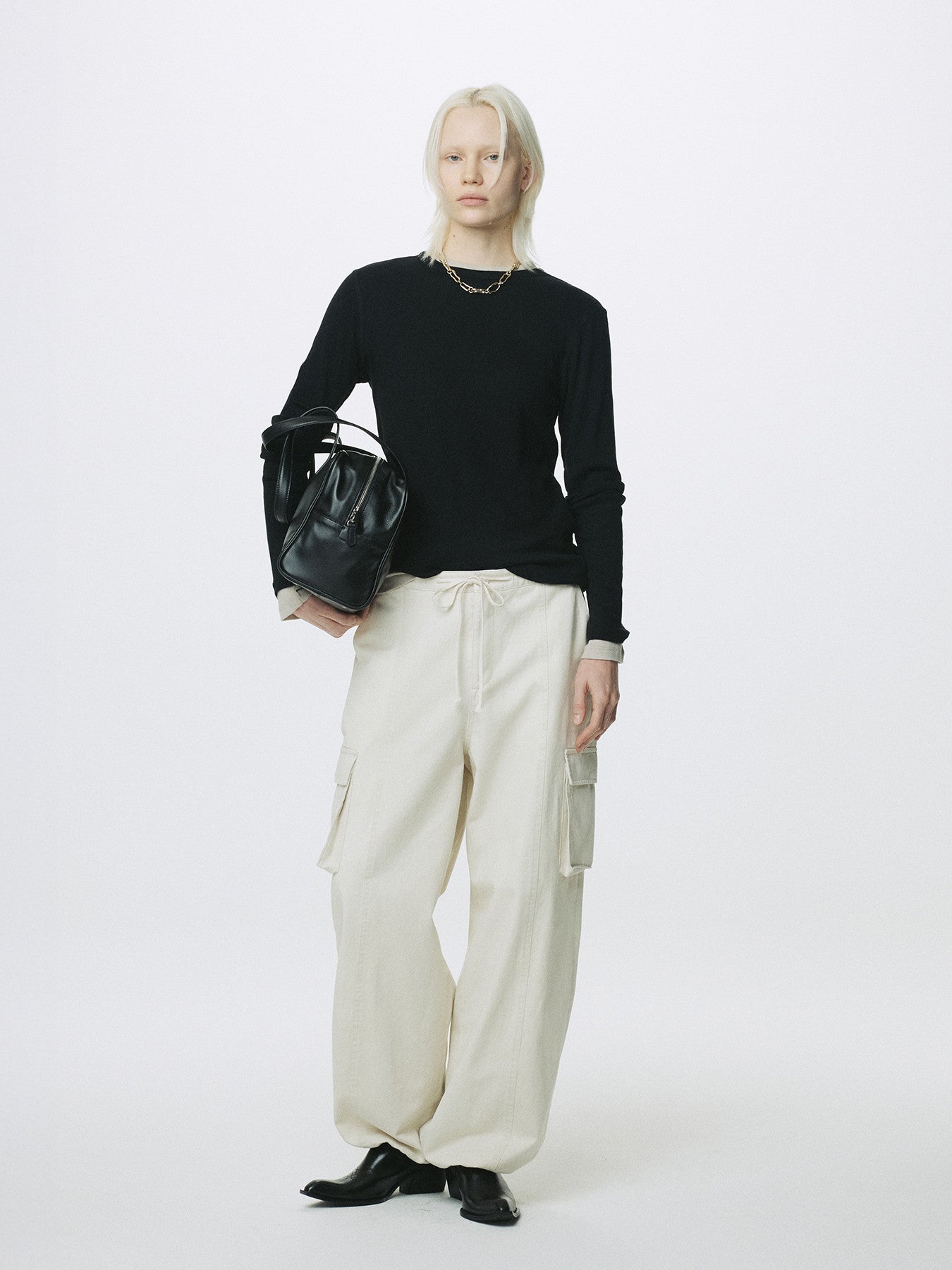 Tonywack - Cotton Cashmere Essential Top (Black) product image 4 | TRAB K-Fashion Australia
