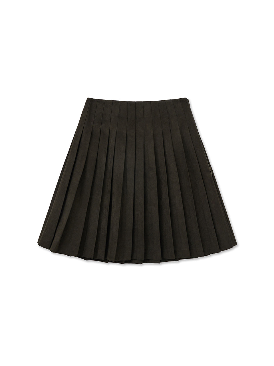 Matin Kim - Side Zipper Pleats Midi Skirt (Light Beige) product image 11 | TRAB K-Fashion Australia