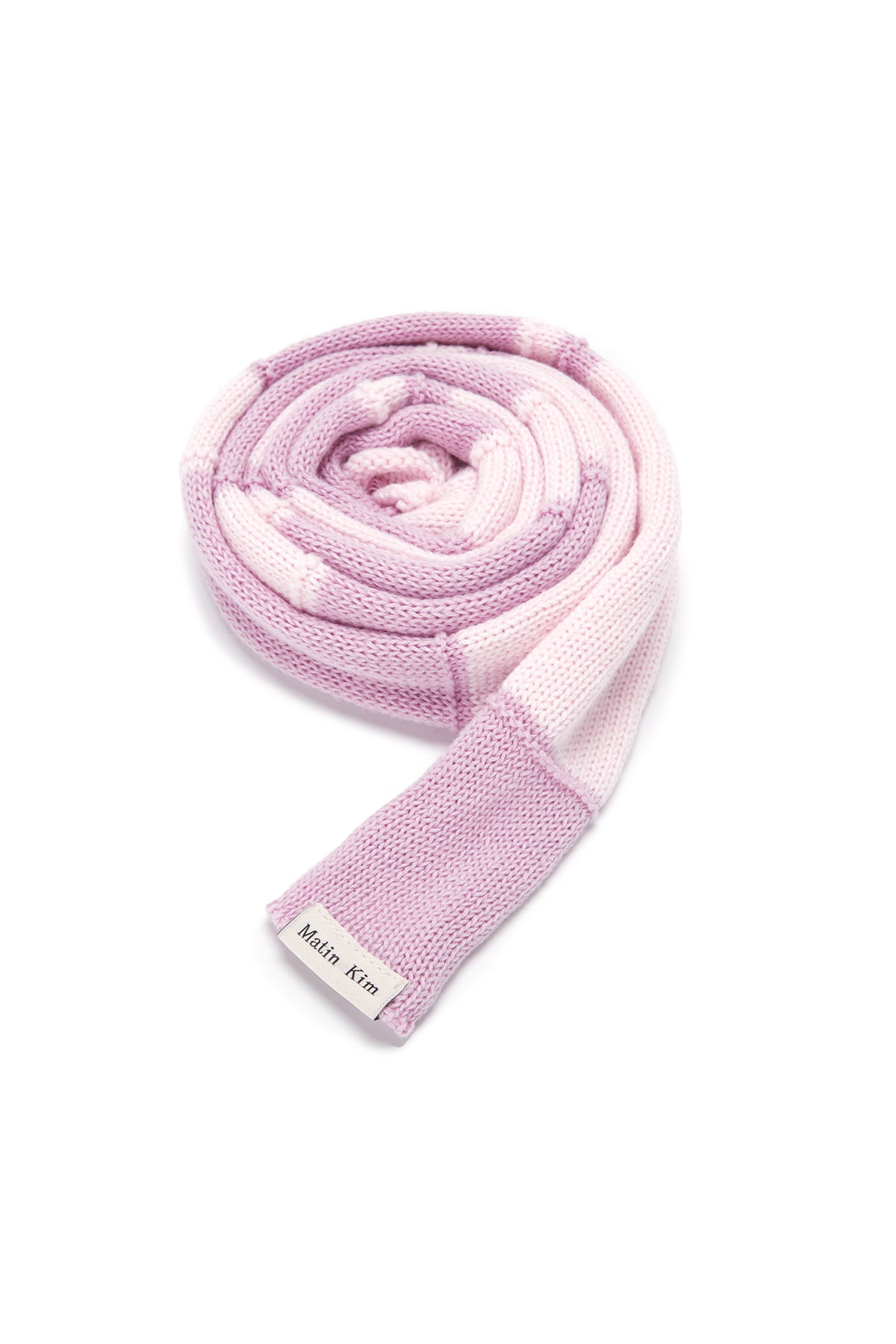 Matin Kim - Color Block Knit Muffler (Pink) product image 5 | TRAB K-Fashion Australia