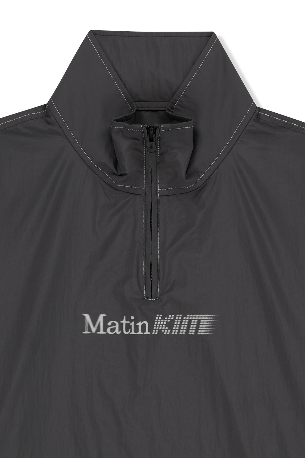 Matin Kim - Matin Pace Logo Half Zip Top (Charcoal) product image 4 | TRAB K-Fashion Australia