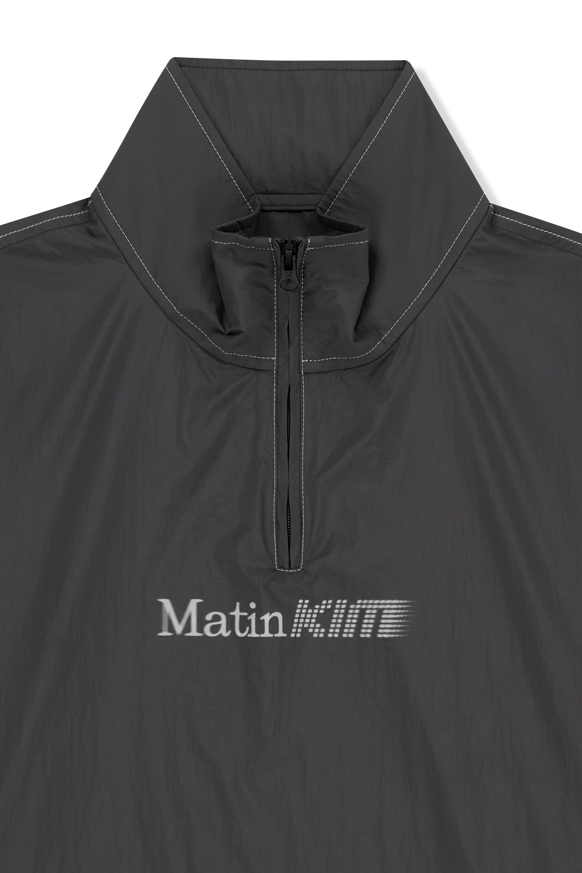 Matin Kim - Matin Pace Logo Half Zip Top (Charcoal) product image 4 | TRAB K-Fashion Australia