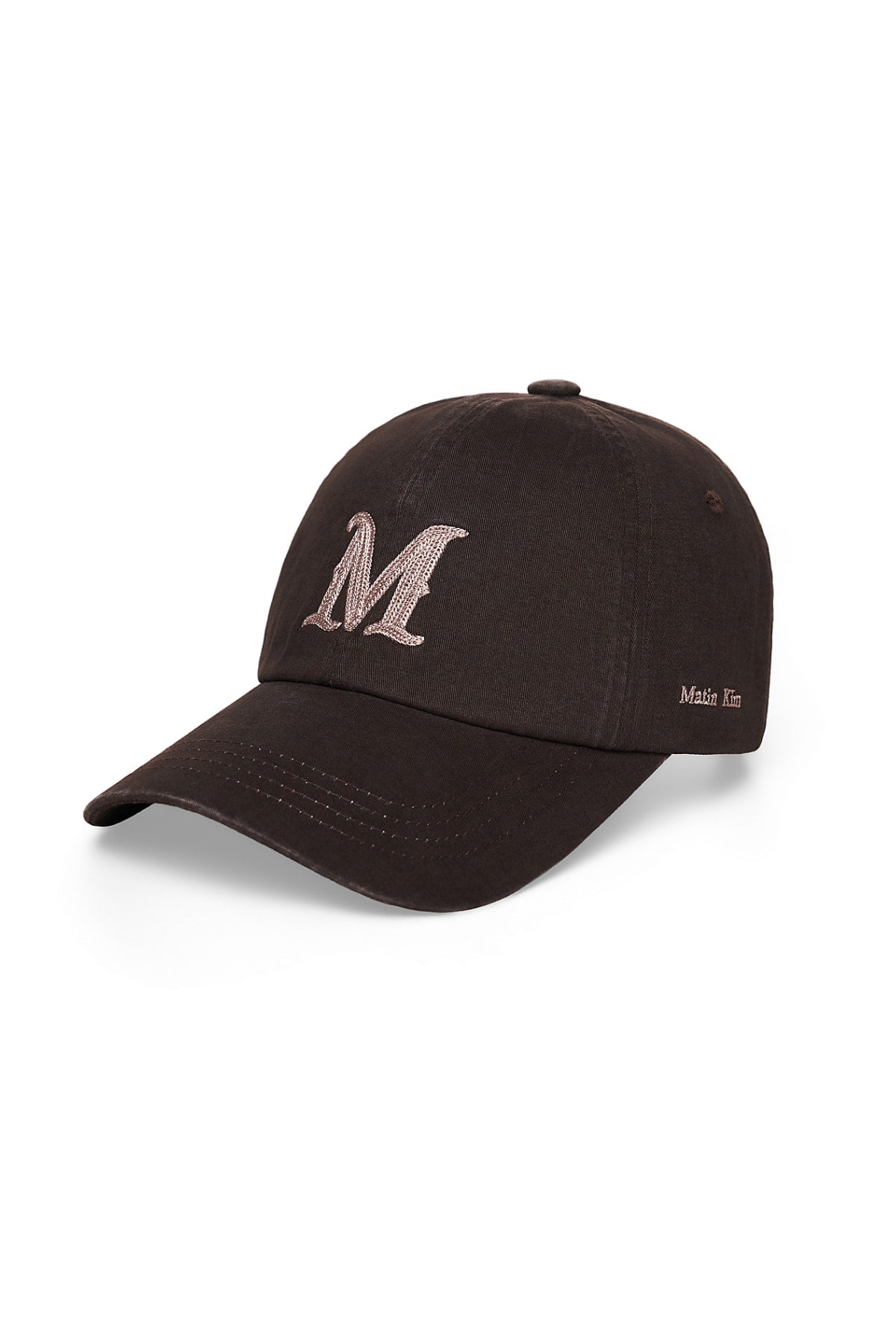 Matin Kim - Matin Initial Ball Cap (Brown) product image 5 | TRAB K-Fashion Australia