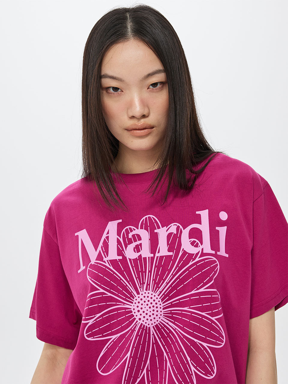 Mardi Mercredi - Tshirt Flowermardi (Magenta Lavender) product image 1 | TRAB K-Fashion Australia