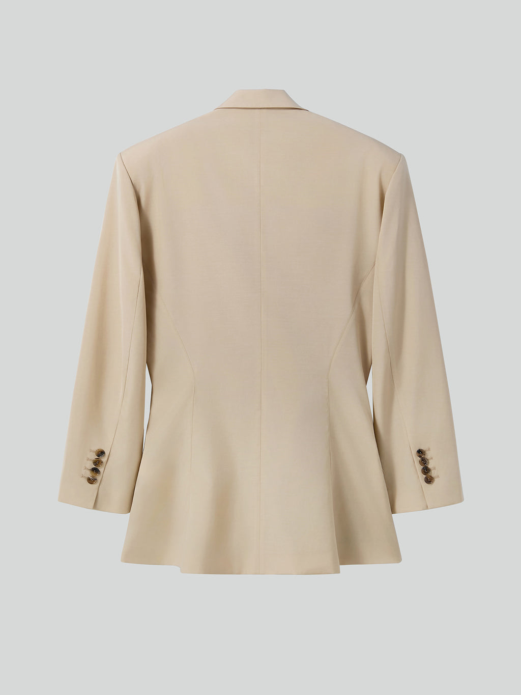 Recto - Drape Detail Suit Jacket (Light Beige) product image 6 | TRAB K-Fashion Australia