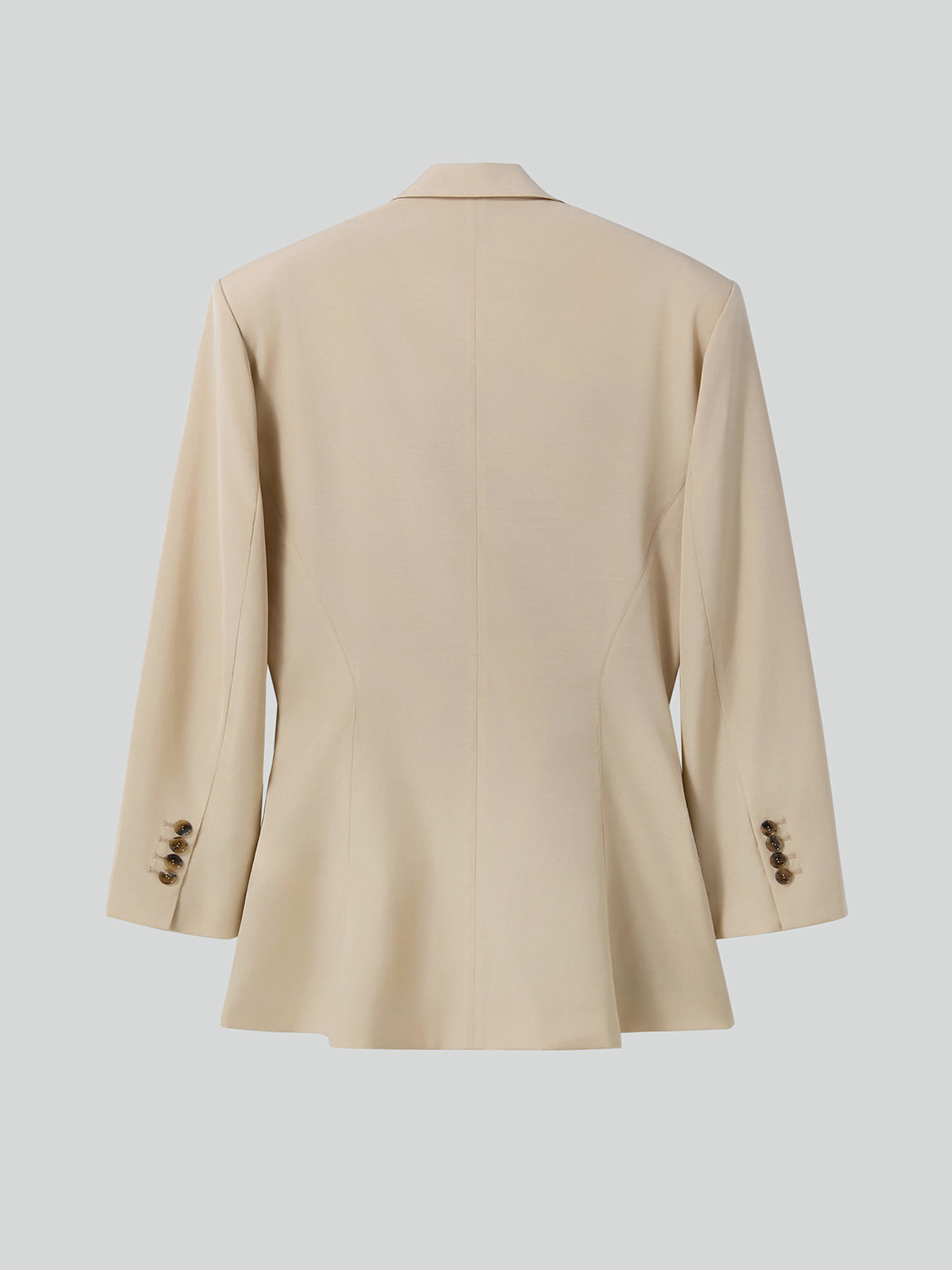 Recto - Drape Detail Suit Jacket (Light Beige) product image 6 | TRAB K-Fashion Australia