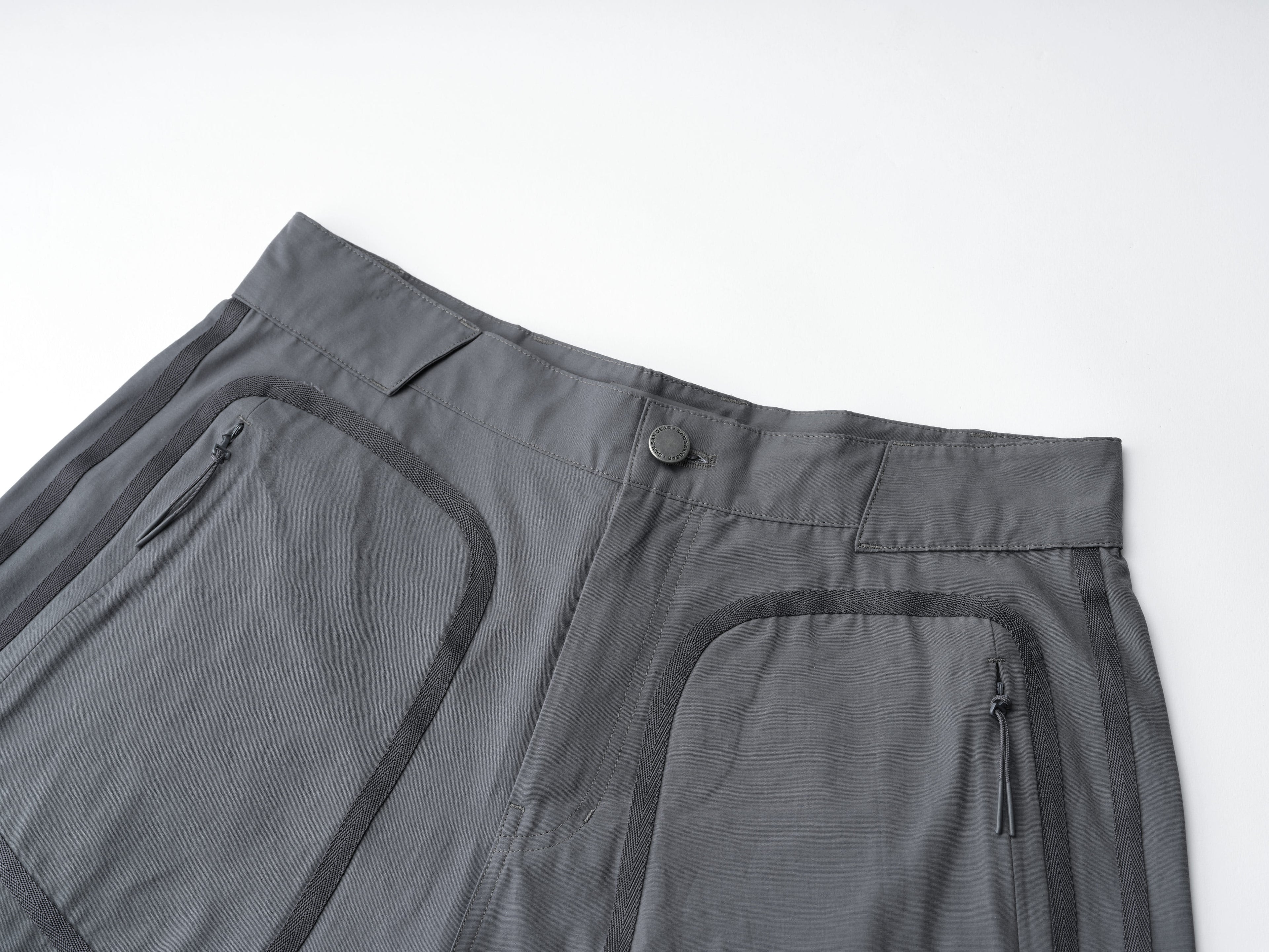San San Gear - Webbing Patched Pants (Charcoal) product image 6 | TRAB K-Fashion Australia