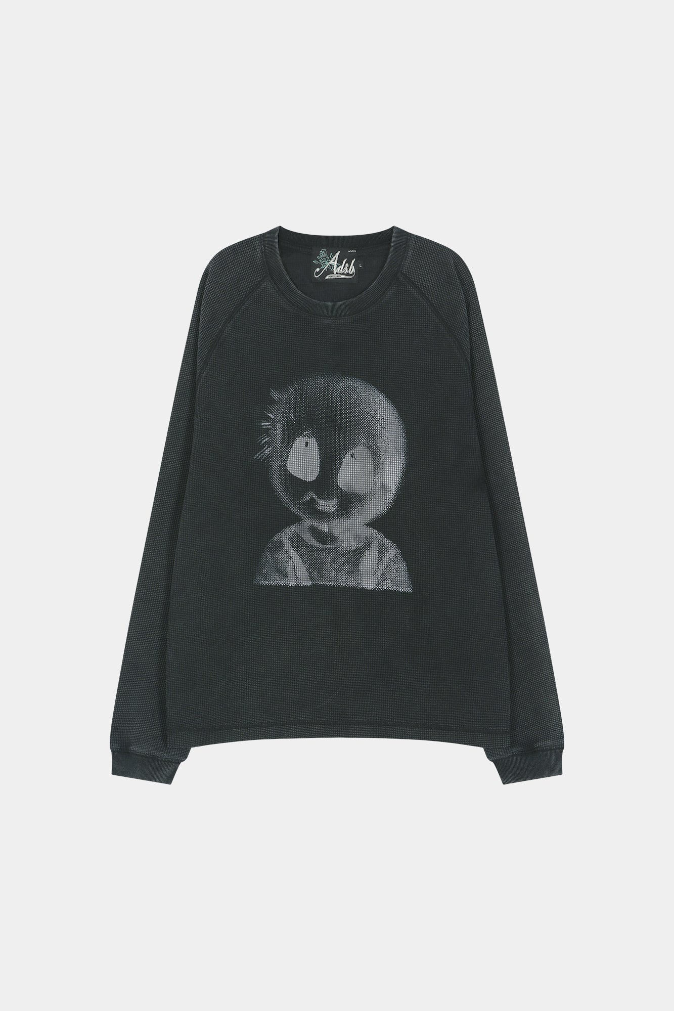 Andersson Bell - Unisex Alien Machinery Waffle Long Sleeve T-Shirt (washed Black) (Washed Black) product image 9 | TRAB K-Fashion Australia