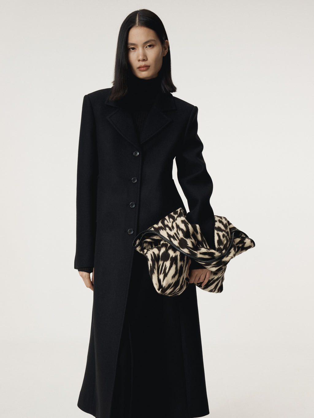 Recto - Slim Fit Long Coat (Black) product image 6 | TRAB K-Fashion Australia