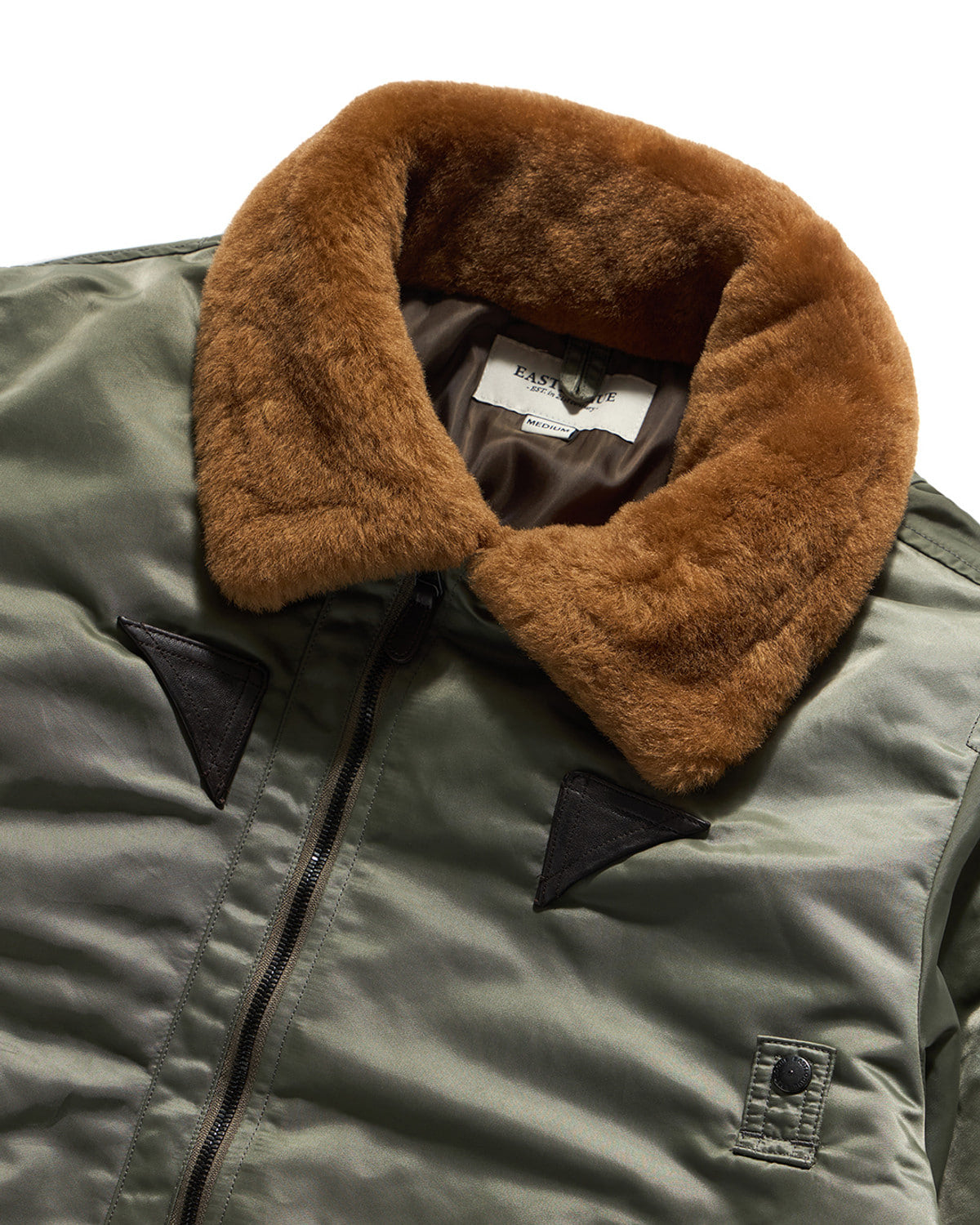 Eastlogue - Shearling Flight B-15 Jumper (Olive) product image 8 | TRAB K-Fashion Australia
