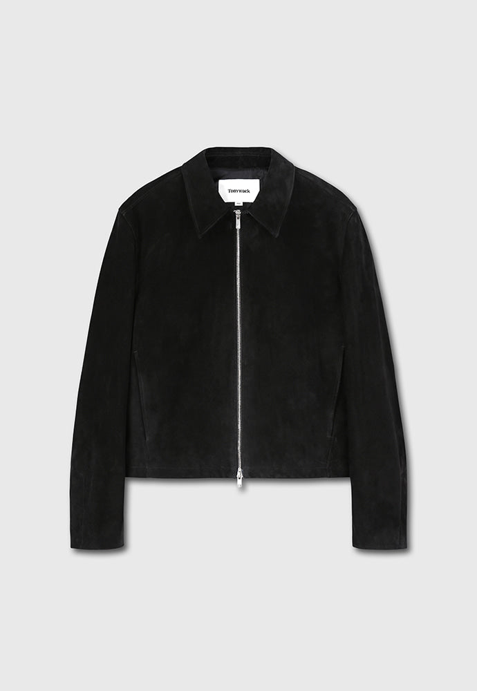 Tonywack - Suede Zippered Blouson Jacket (Black) product image 5 | TRAB K-Fashion Australia