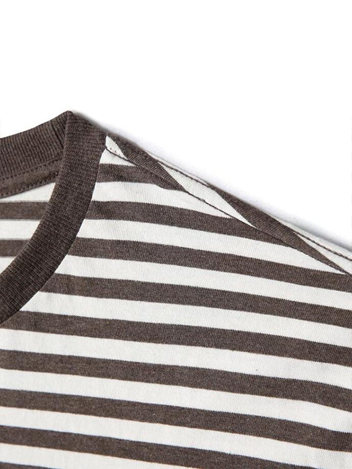 Art if acts - French Stripe S/S Tee (Vintage Brown) product image 11 | TRAB K-Fashion Australia