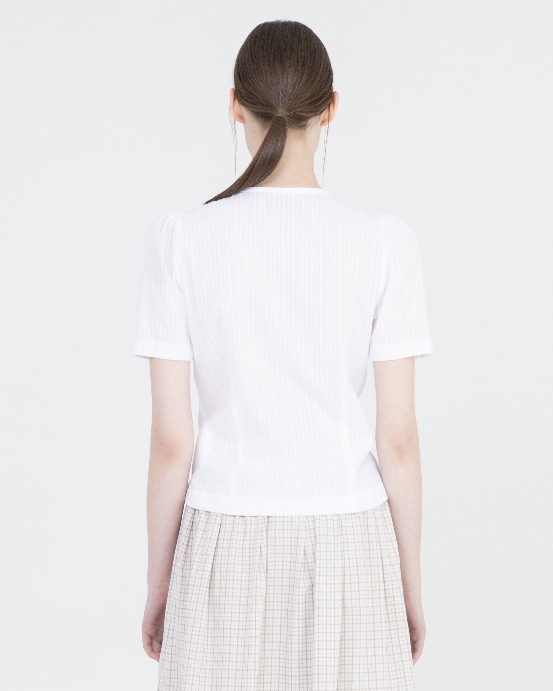 Brownyard - Puff Blouse (White) product image 2 | TRAB K-Fashion Australia