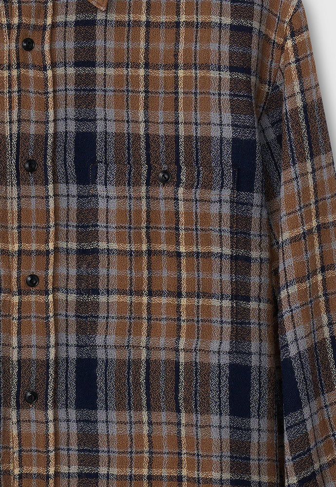 Tonywack - Light Wool Single Pocket Check Shirt (Camel) product image 10 | TRAB K-Fashion Australia