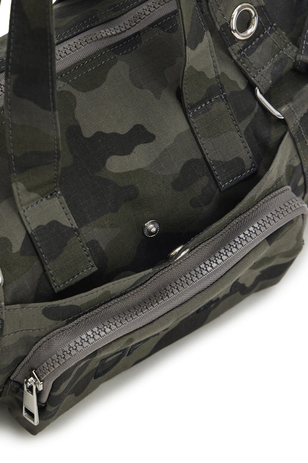 Deinet - Eyelet Camouflage Mini Duffle Bag (Charcoal) product image 11 | TRAB K-Fashion Australia
