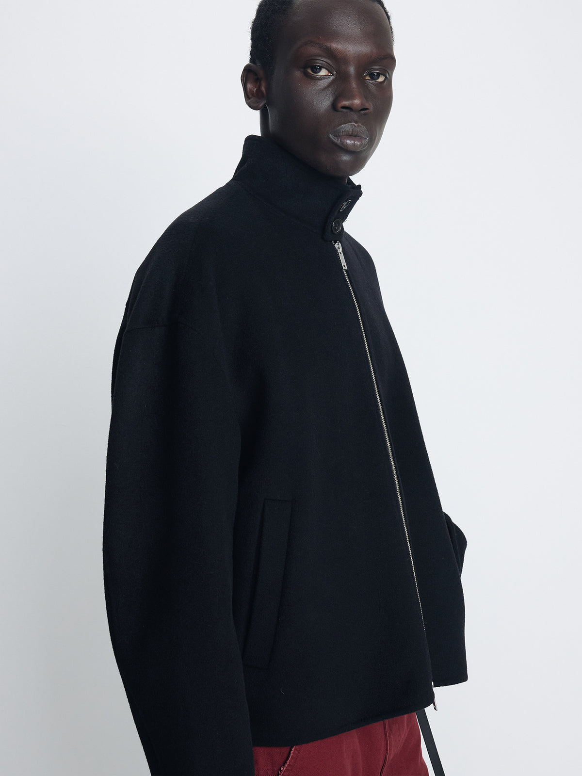 Tonywack - Wool And Cashmere Handmade Harrington (Black) product image 4 | TRAB K-Fashion Australia