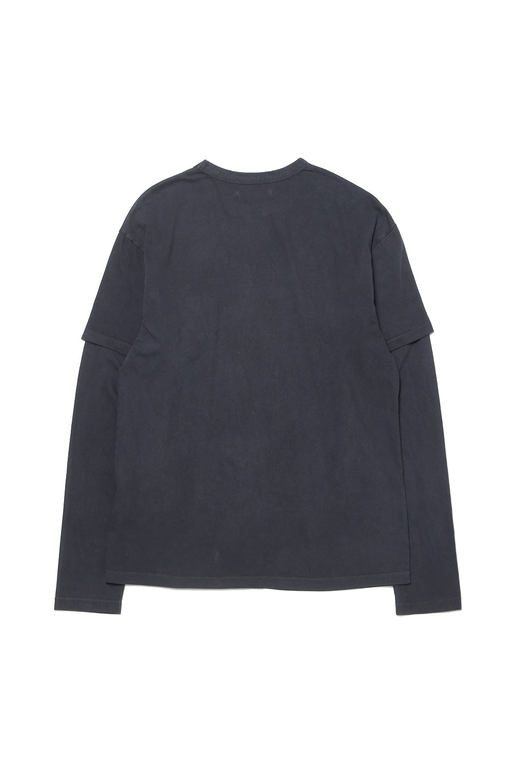 Hatchingroom - Split Tee Over Dyed Blue (Charcoal) product image 2 | TRAB K-Fashion Australia