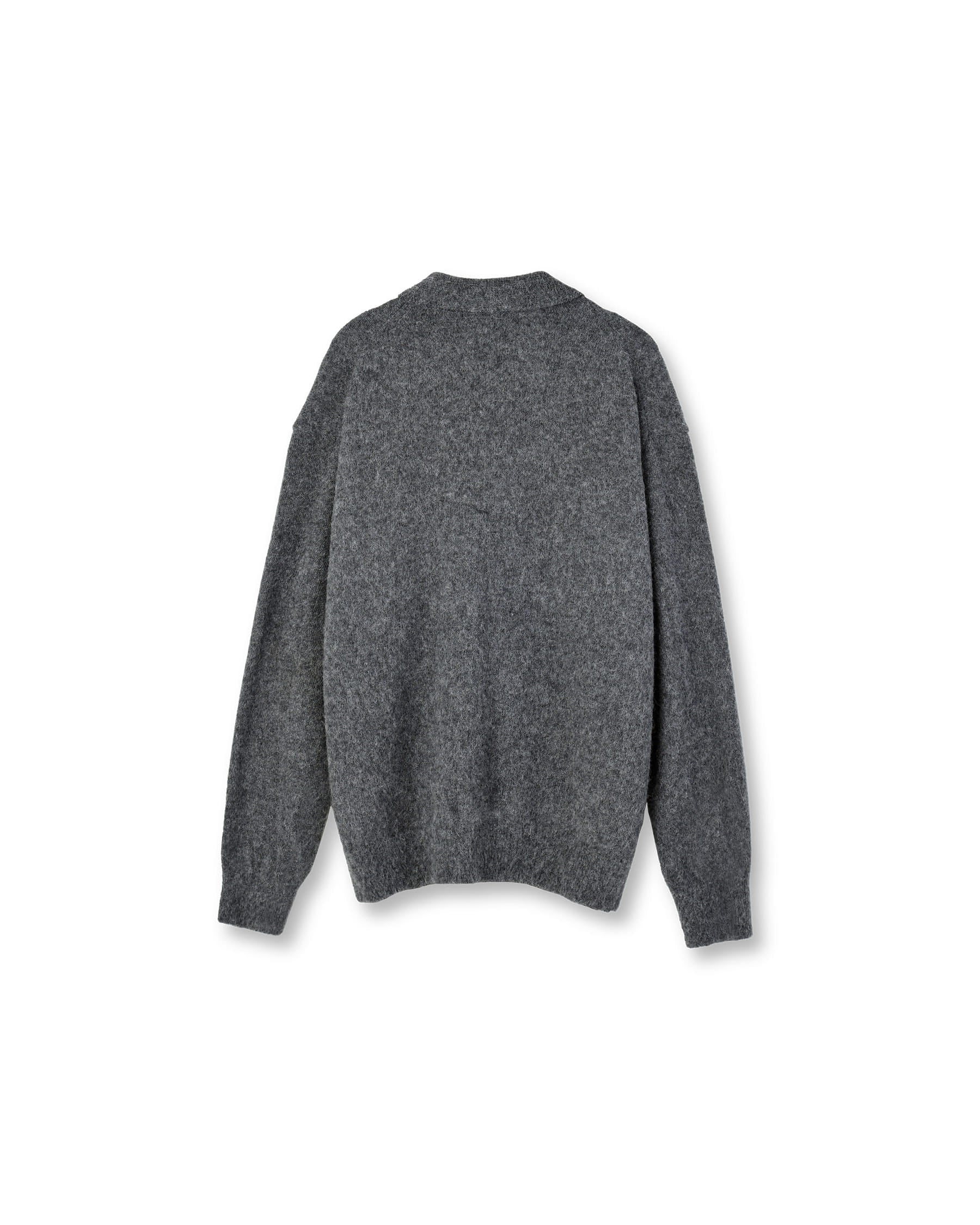 Brownyard - Alpaca Collar Cardigan (Charcoal) product image 6 | TRAB K-Fashion Australia