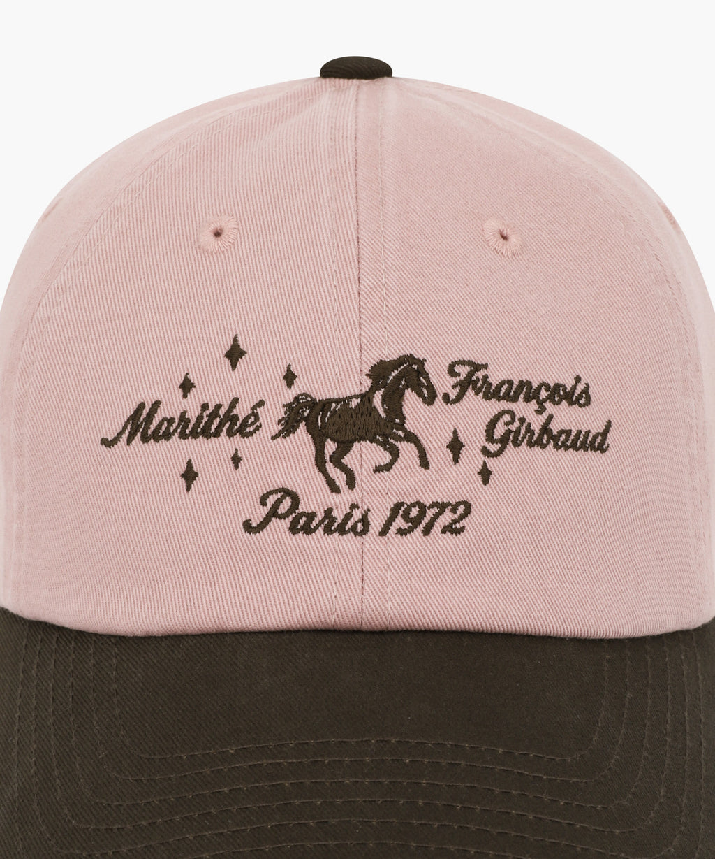 Marithe & Francois Girbaud - Color Block Horse Graphic Cap (Brown) product image 3 | TRAB K-Fashion Australia