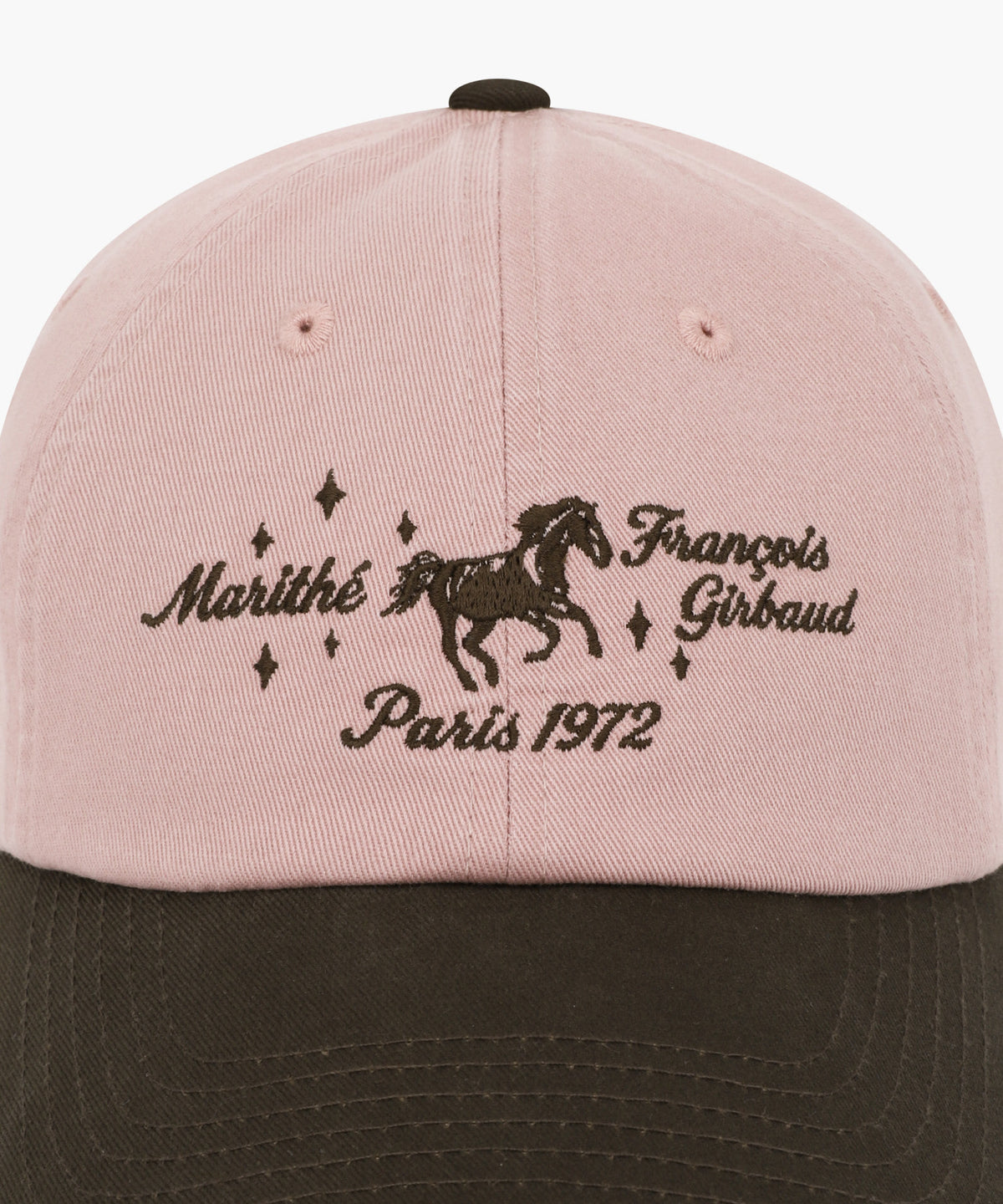 Marithe & Francois Girbaud - Color Block Horse Graphic Cap (Brown) product image 3 | TRAB K-Fashion Australia
