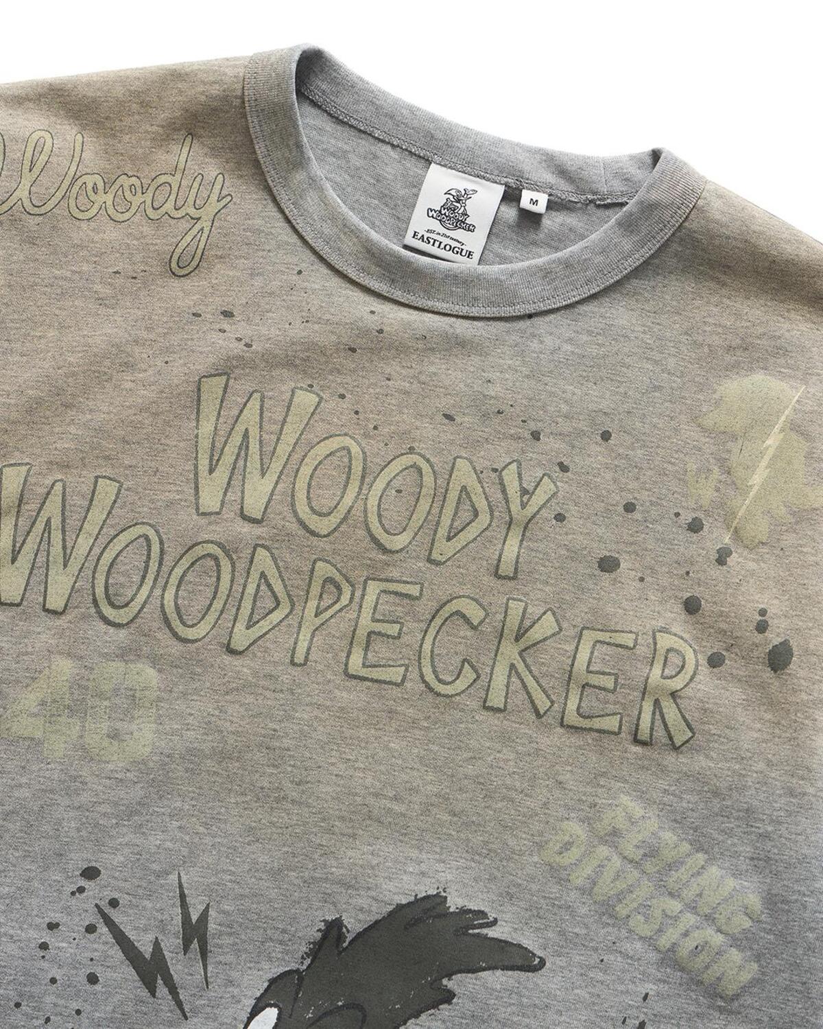 Eastlogue - Vintage Woody Doodle T-shirt (Melange Grey) product image 3 | TRAB K-Fashion Australia