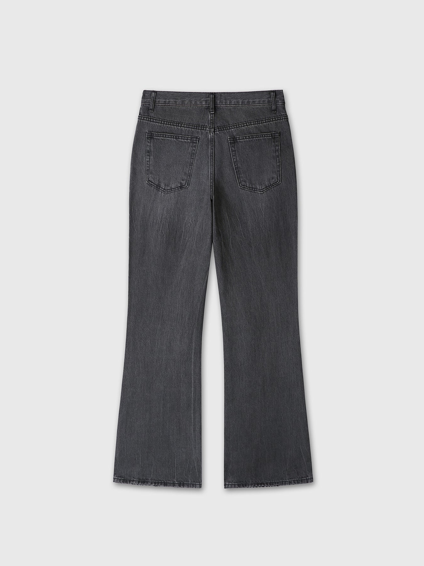Tonywack - Flared-Leg Distressed Denim Jeans (Washed Black) product image 11 | TRAB K-Fashion Australia