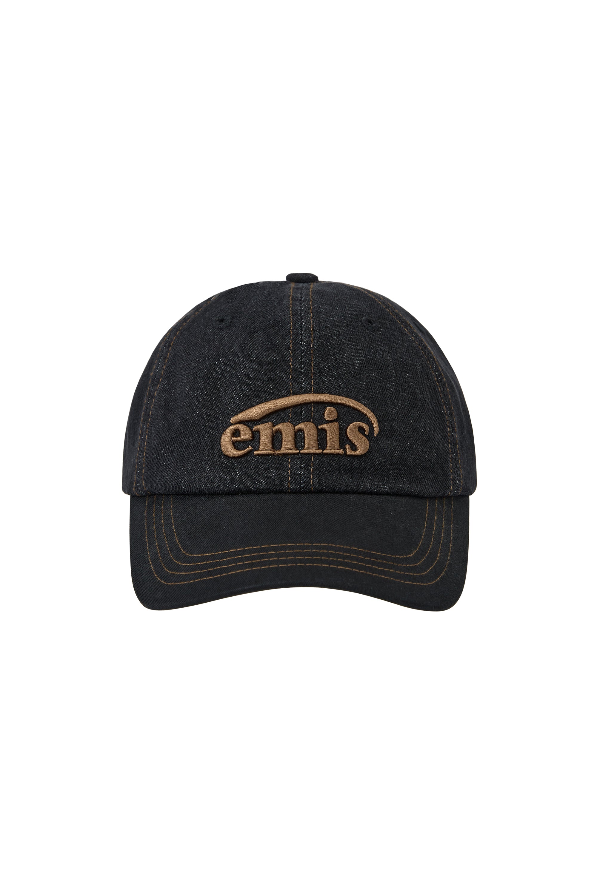 Emis - Washed Denim Ball Cap (Gray/Black) product image 1 | TRAB K-Fashion Australia