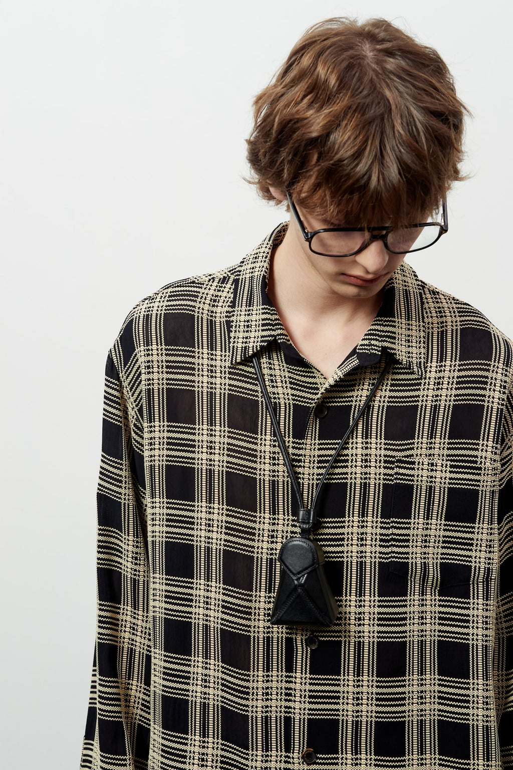 Stu - Weaved Check Shirt (Black) product image 14 | TRAB K-Fashion Australia