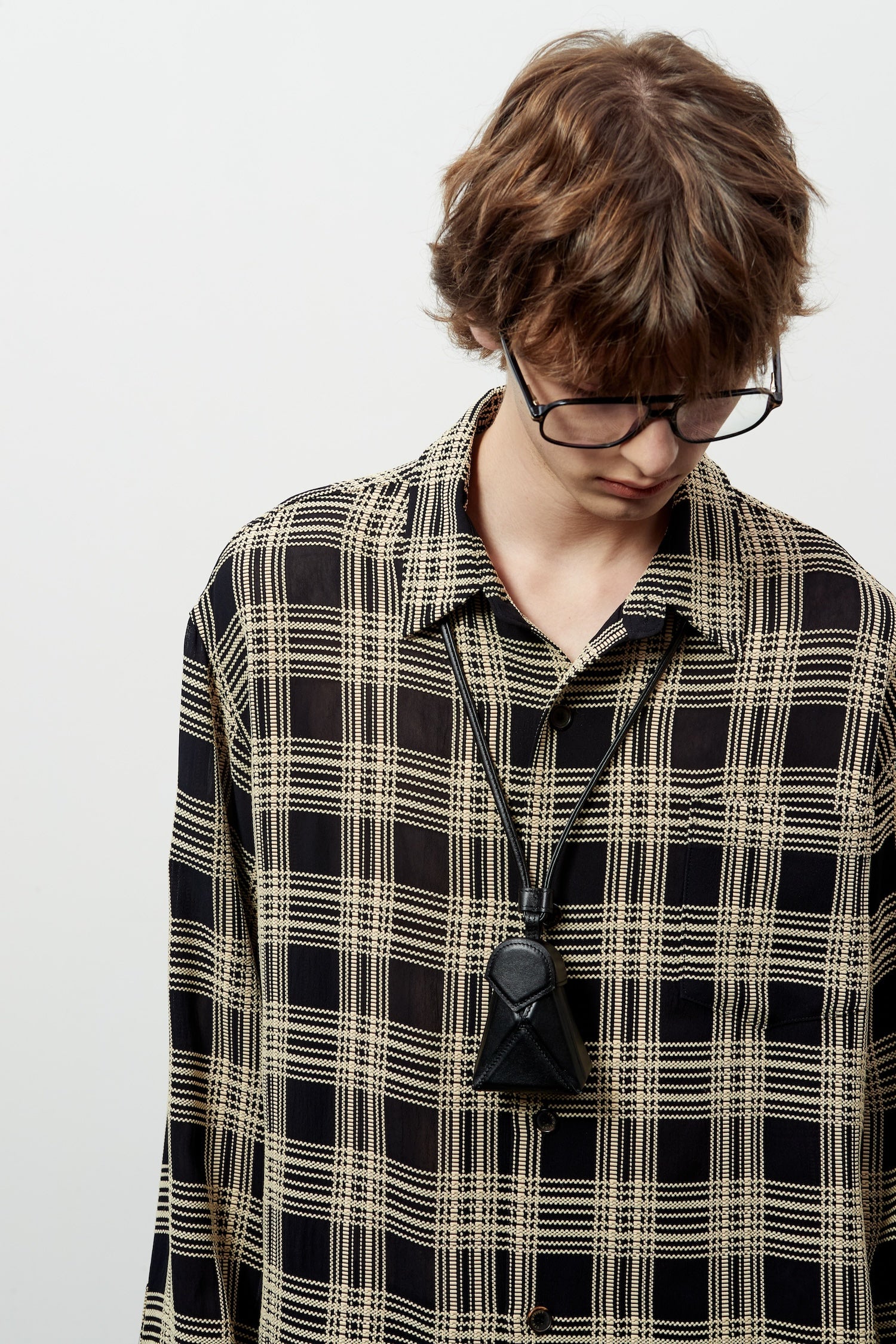 Stu - Weaved Check Shirt (Black) product image 14 | TRAB K-Fashion Australia