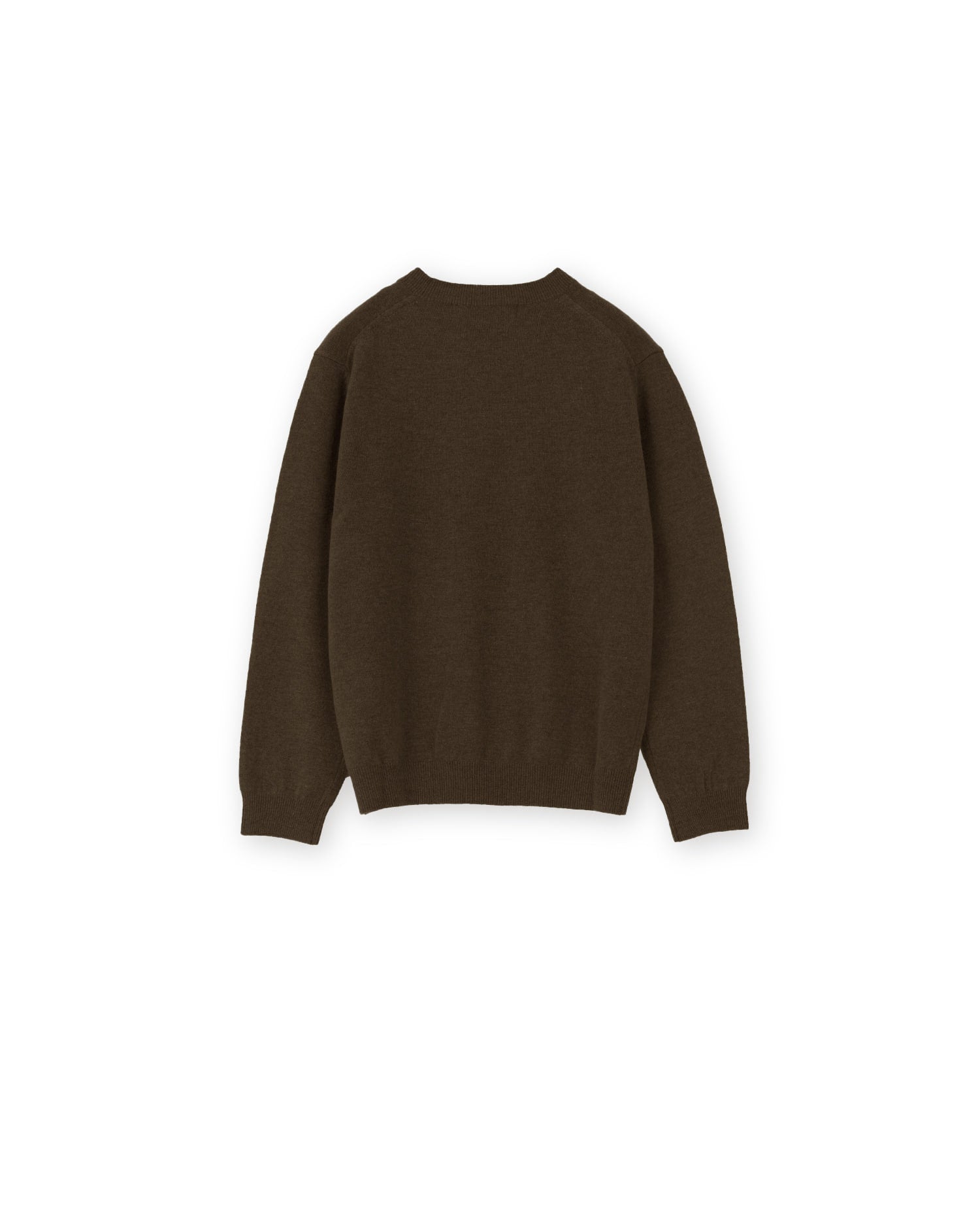 Brownyard - Extra Super Fine V Neck Knit (Brown) product image 2 | TRAB K-Fashion Australia