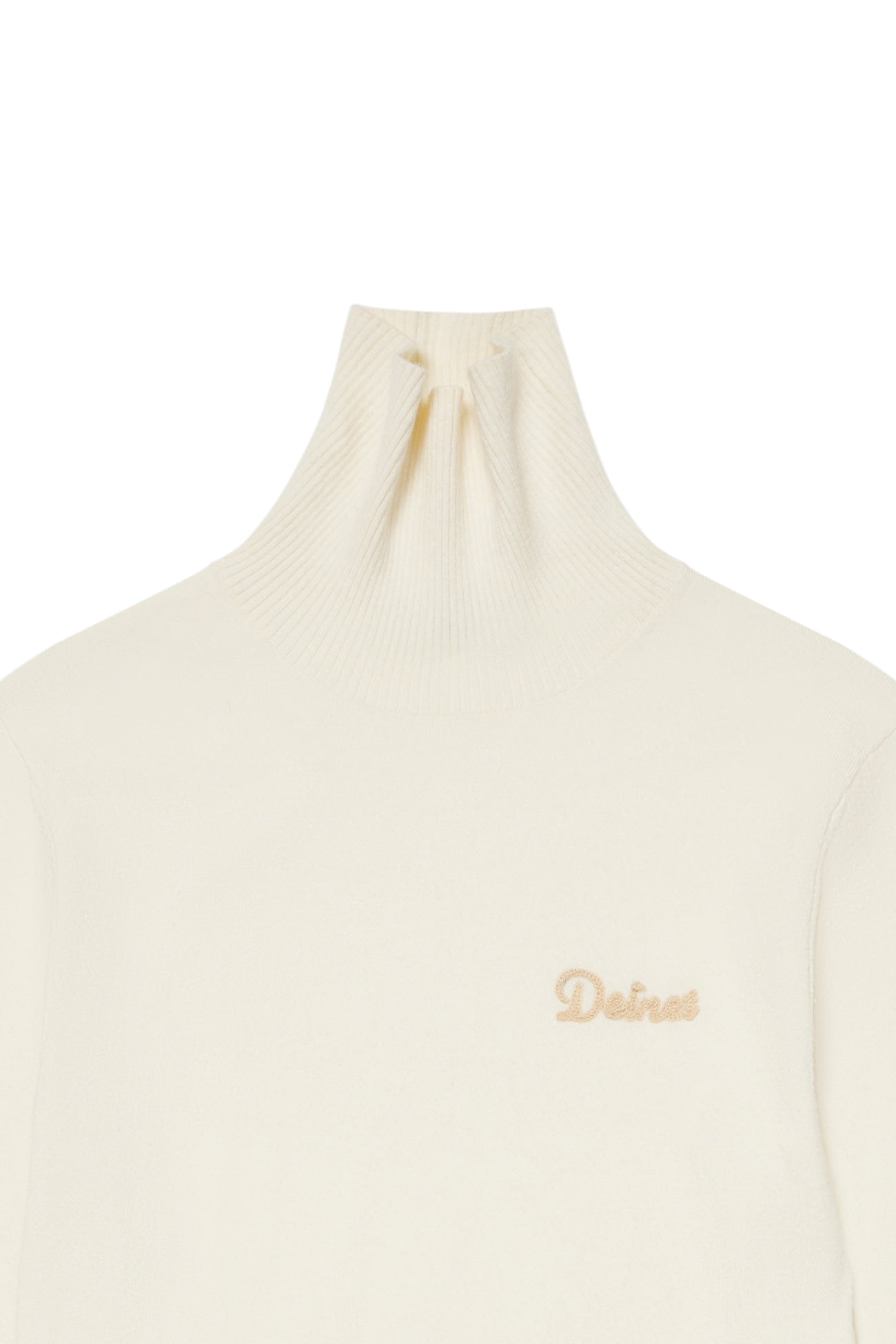 Deinet - Turtleneck Slim Knit Top (Cream) product image 3 | TRAB K-Fashion Australia