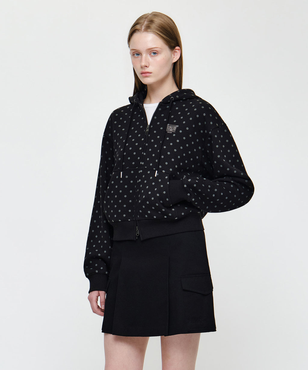 Marithe & Francois Girbaud - Small Classic Logo Hoodie Zipup (Dot) product image 2 | TRAB K-Fashion Australia