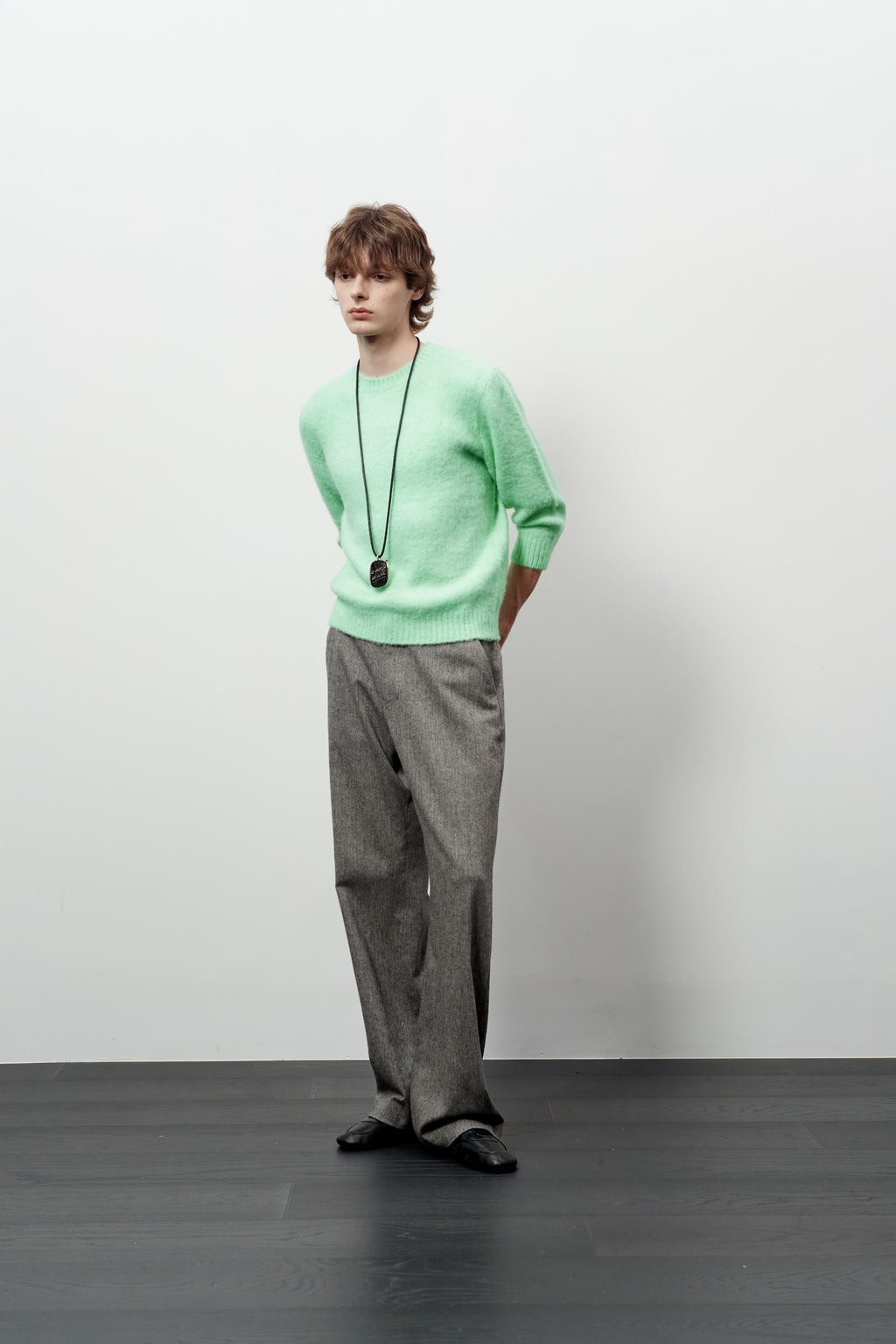 Stu - Boucle Quarter Sleeve (Mint) product image 7 | TRAB K-Fashion Australia