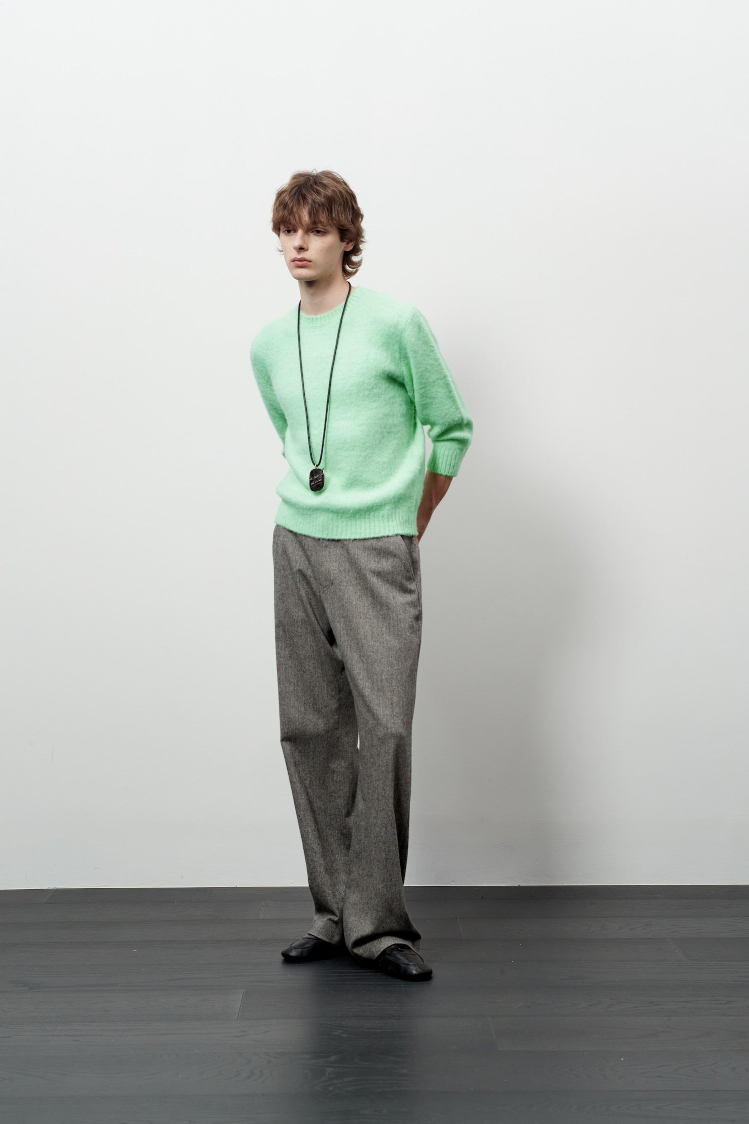 Stu - Boucle Quarter Sleeve (Mint) product image 7 | TRAB K-Fashion Australia