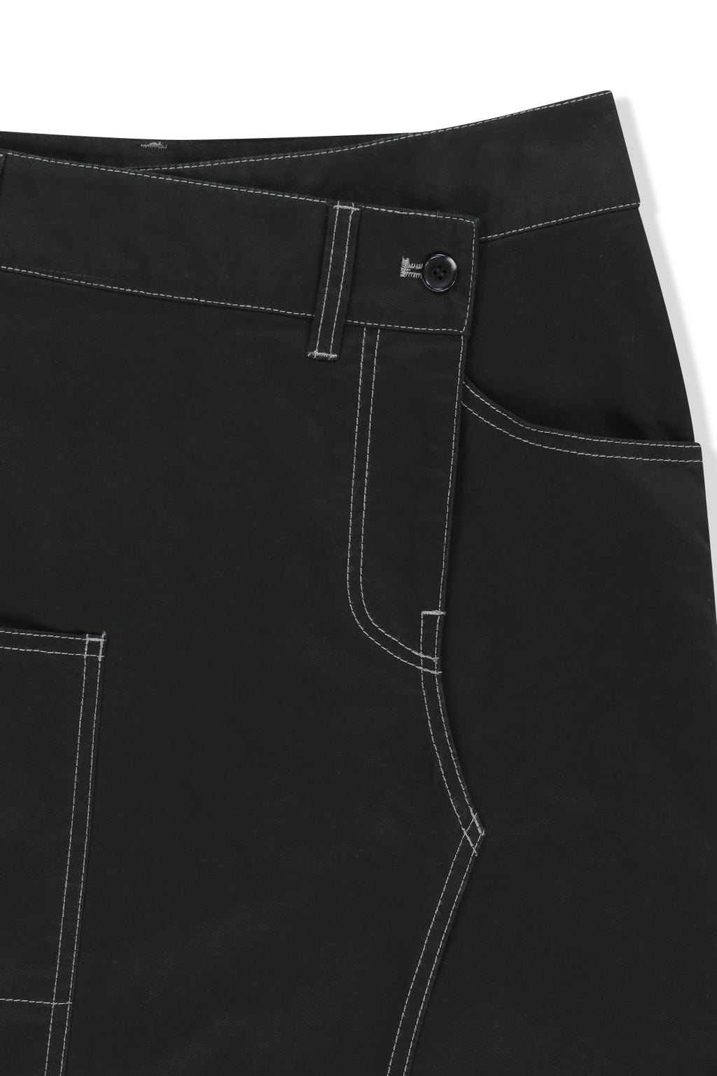 Matin Kim - Big Pocket Long Wrap Skirt (Black) product image 3 | TRAB K-Fashion Australia