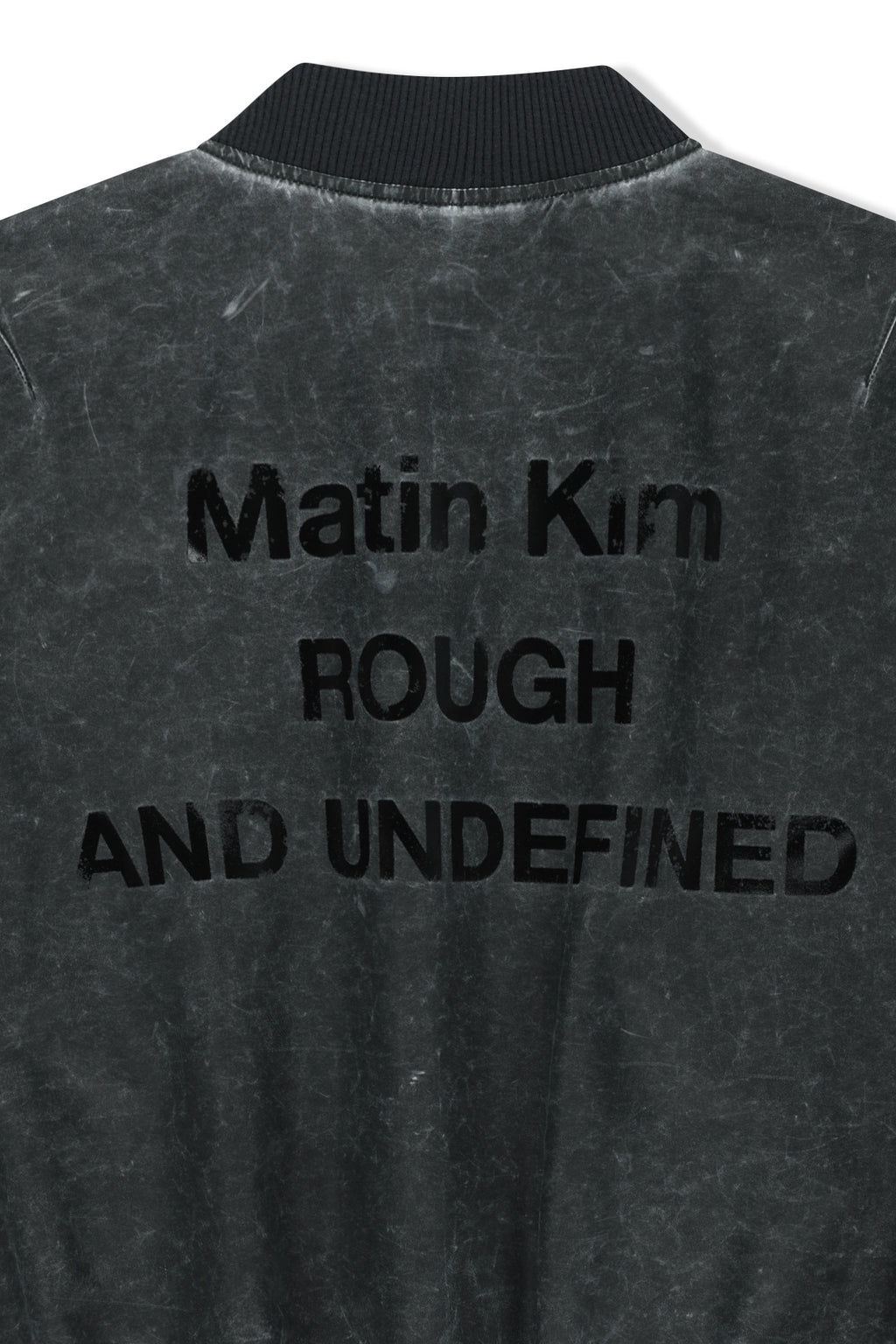 Matin Kim - Pigment Coated Back Logo Jumper (Charcoal) product image 8 | TRAB K-Fashion Australia