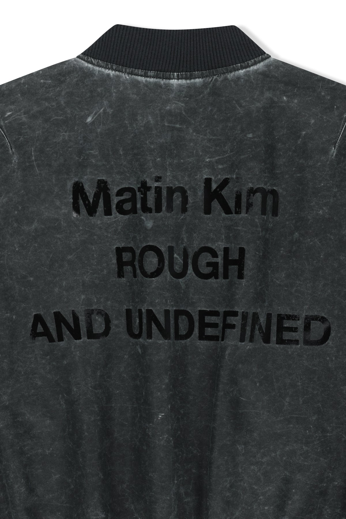 Matin Kim - Pigment Coated Back Logo Jumper (Charcoal) product image 8 | TRAB K-Fashion Australia